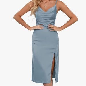 Midi satin dress
